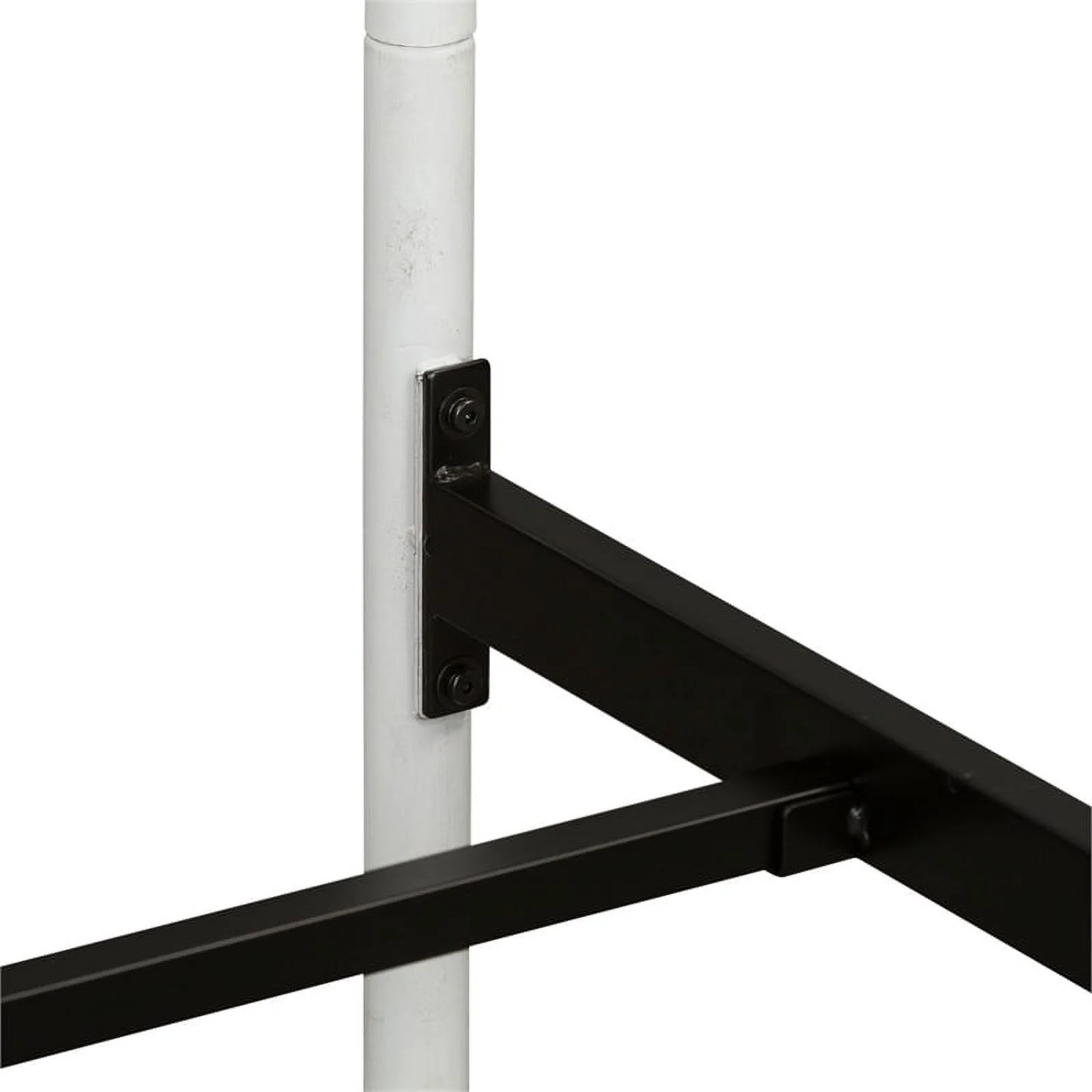 Rosebery Kids Modern Twin Metal Bed in Antique White