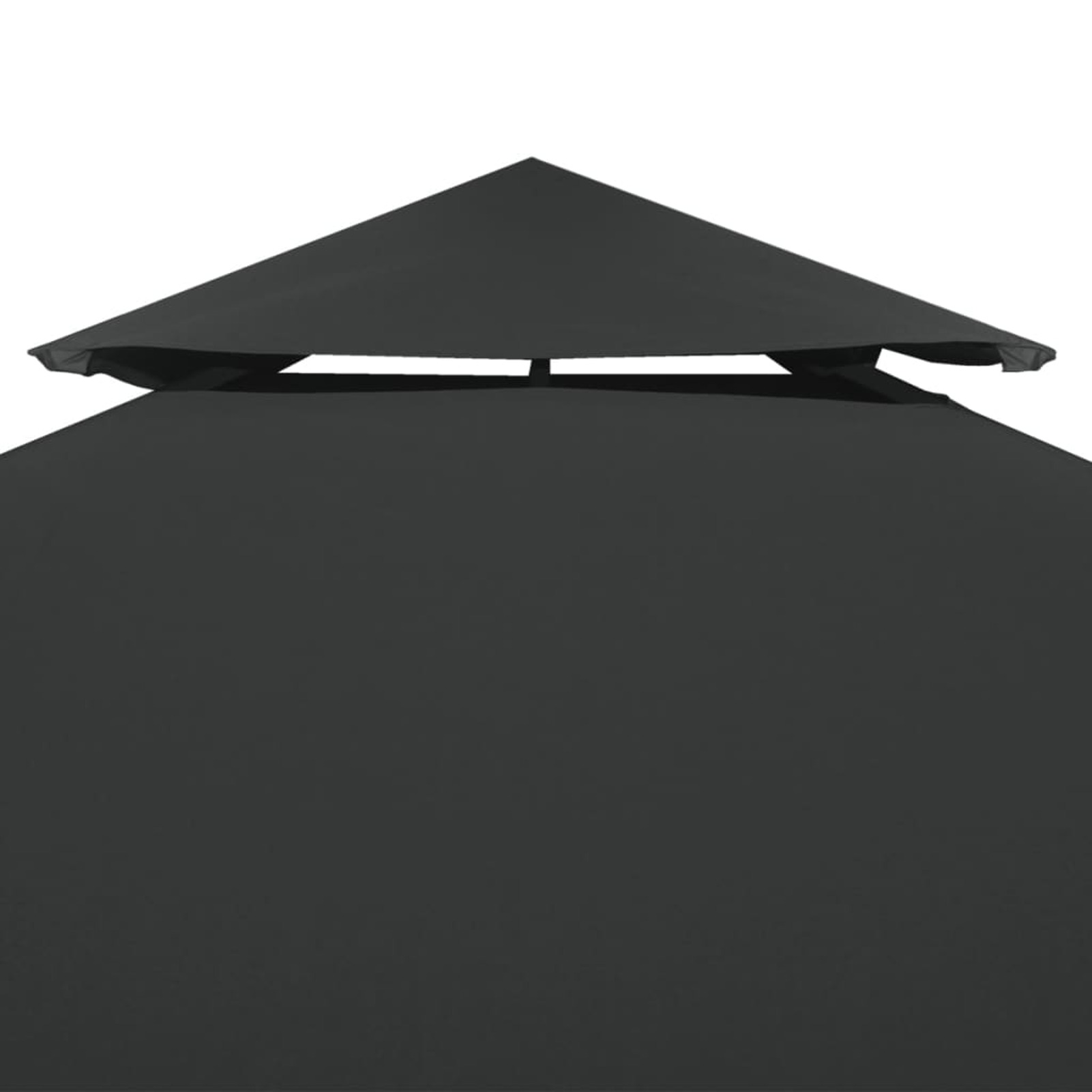 Uteam Dark Gray Gazebo Canopy Cover Replacement 1ft² 9.8x9.8