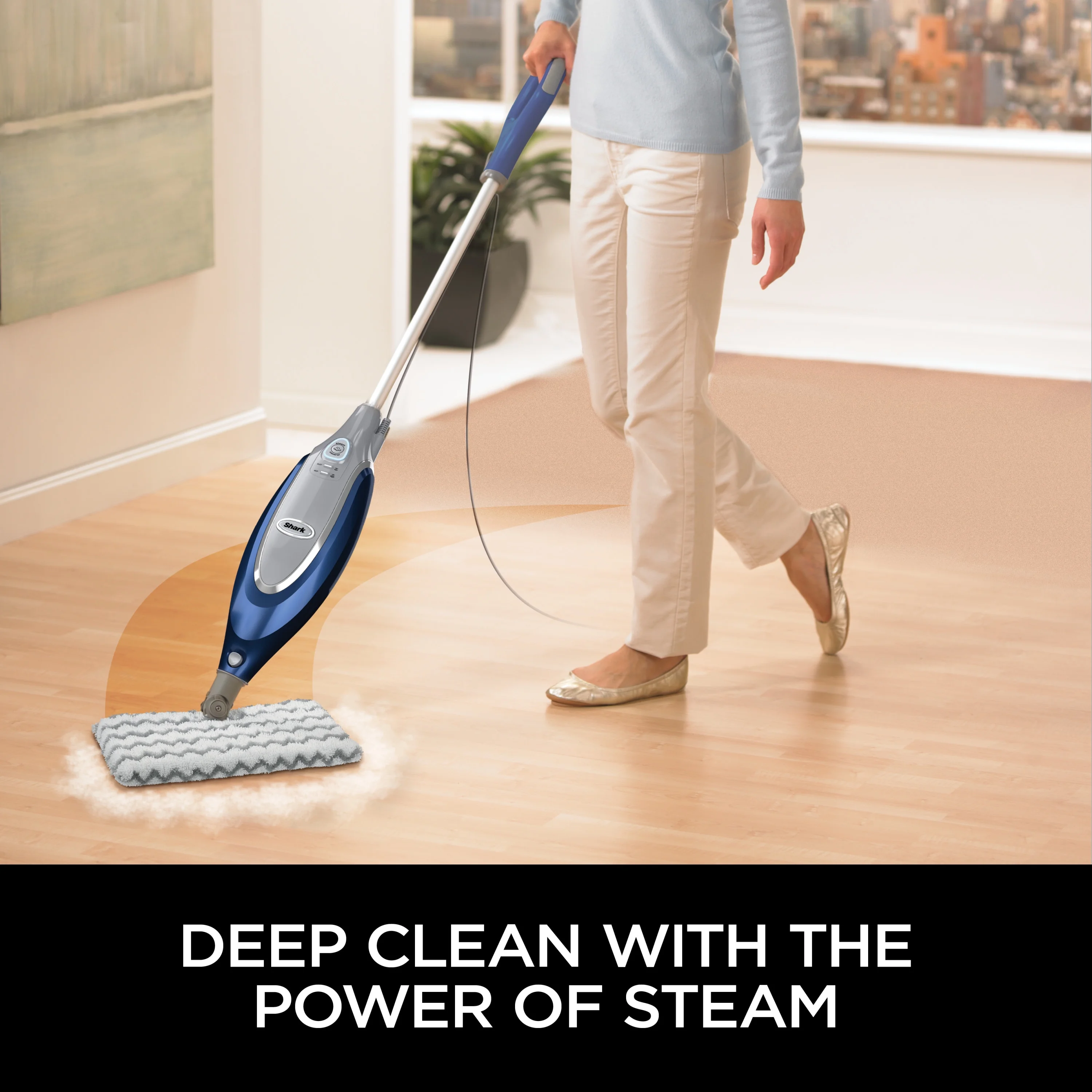 Shark® Professional Steam Pocket® mop for hard floors, deep cleaning, and sanitization, SE460