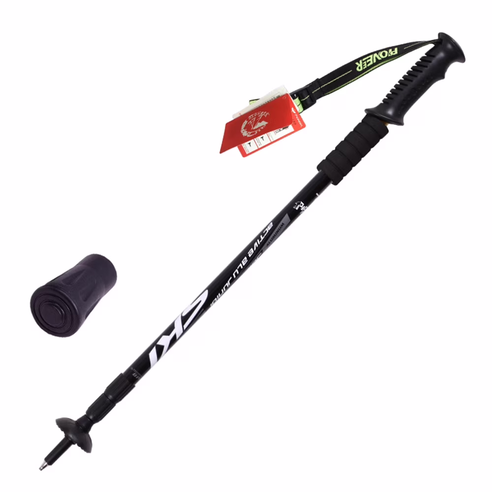 Anti-shock Walking Stick 3-Section Telescopic Adjustable Trekking Hiking Pole Ultralight Outdoor