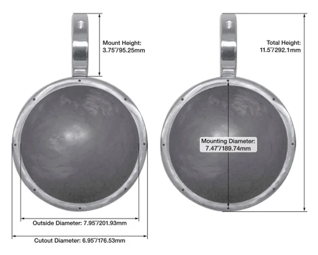 2) Rockville MAC80W 7.7