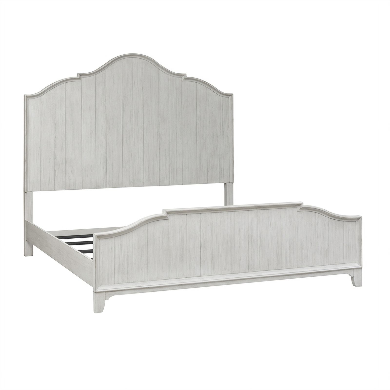 Farmhouse Reimagined White King Panel Bed
