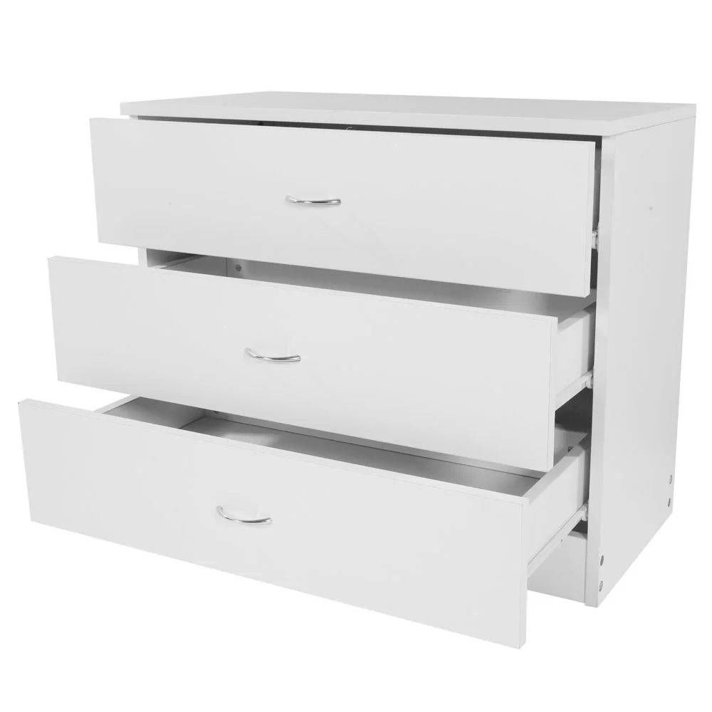 BMTBUY Modern Simple 3-Drawer Dresser White