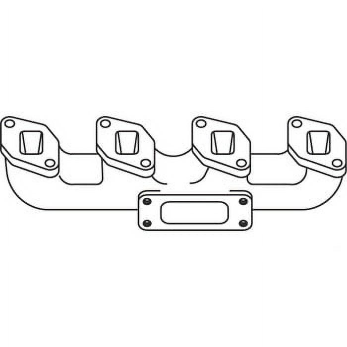 RAParts S.57387 Manifold, Exhaust, 3136066R12 Fits Renault