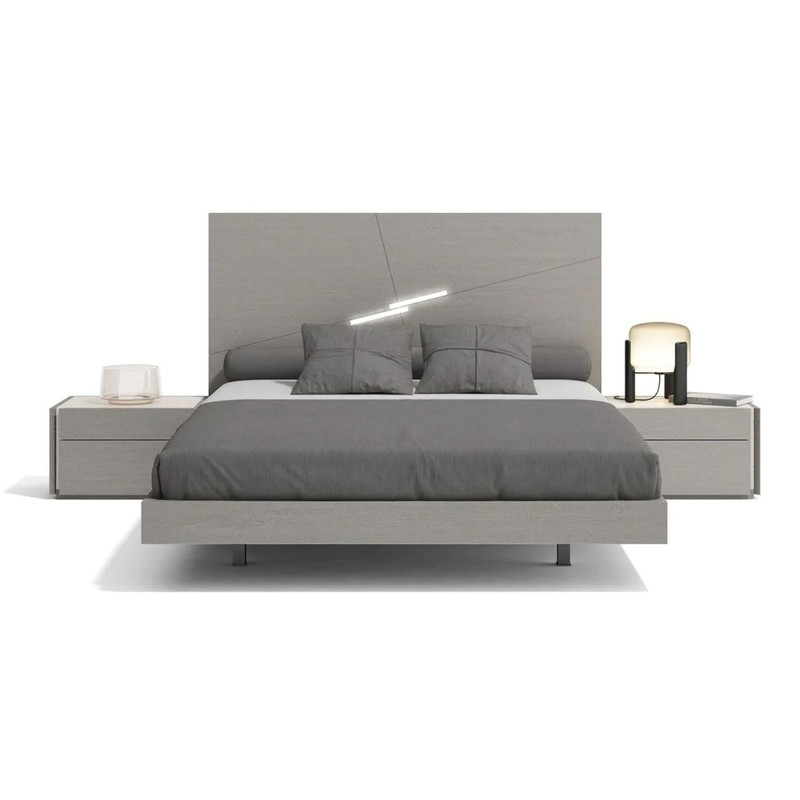 Faro Premium 3-Piece Bedroom Set, Gray, King