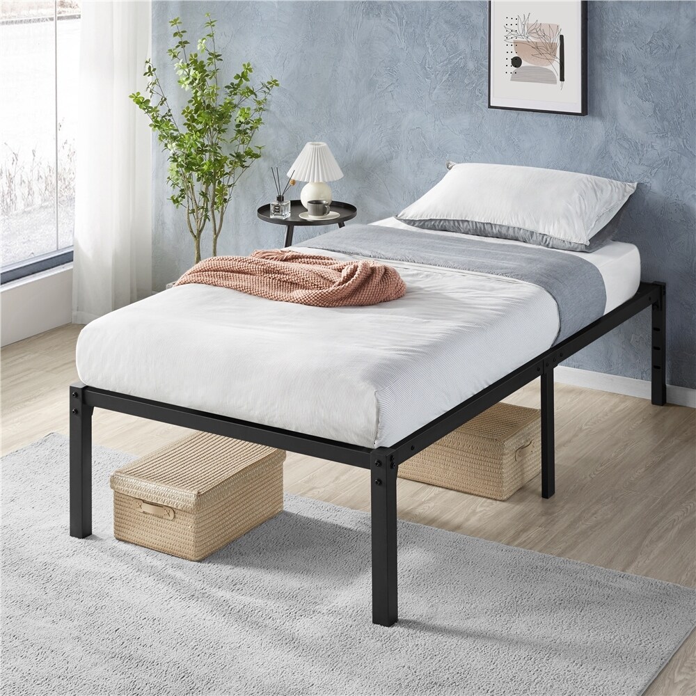 Yaheetech  Metal Platform Bed Frame Mattress Foundation Twin