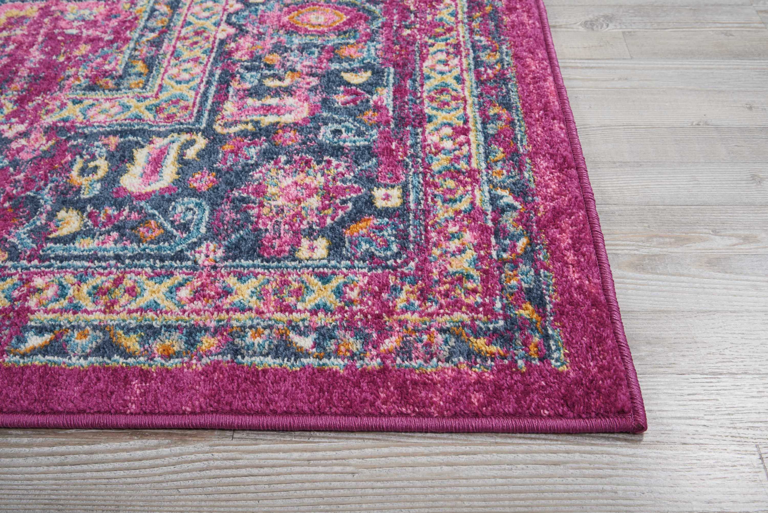 Nourison Passion Persian Fuchsia 8' x 10' Area Rug, (8x10)