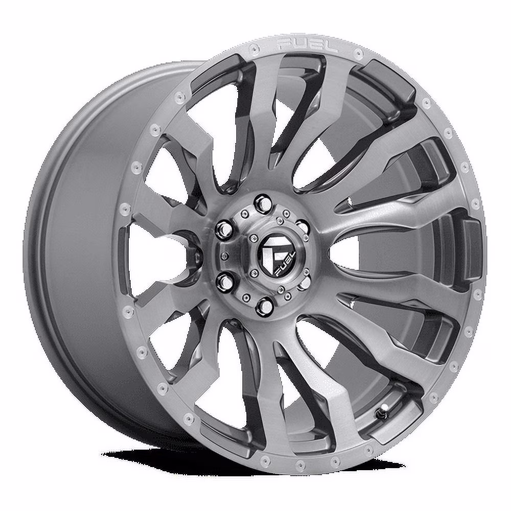 Fuel 1PC Aluminum Rim D693 BLITZ 22X10in Brushed Gunmetal Tinted Clear Finish, D69322007547