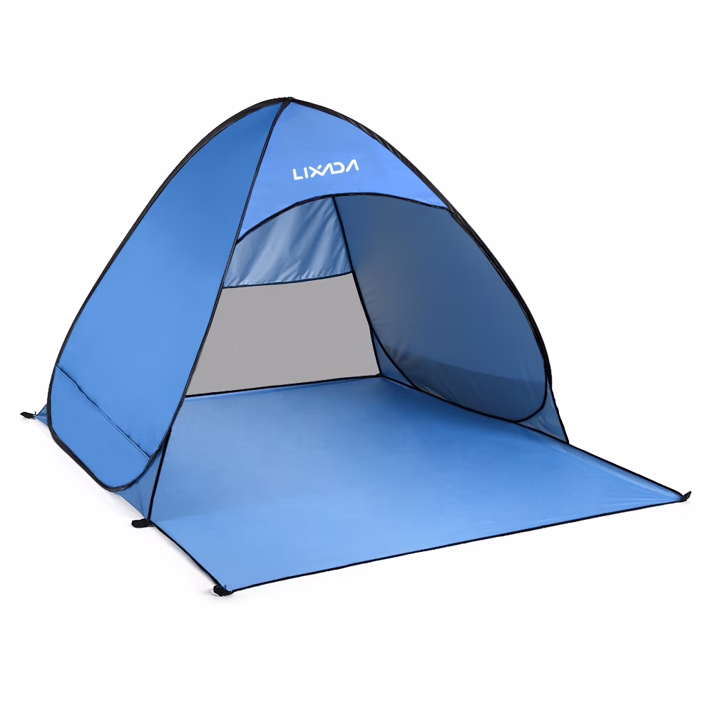 Lixada Automatic Instant Pop Beach Tent Lightweight UV Protection Camping Fishing Tent Cabana Sun Shelter