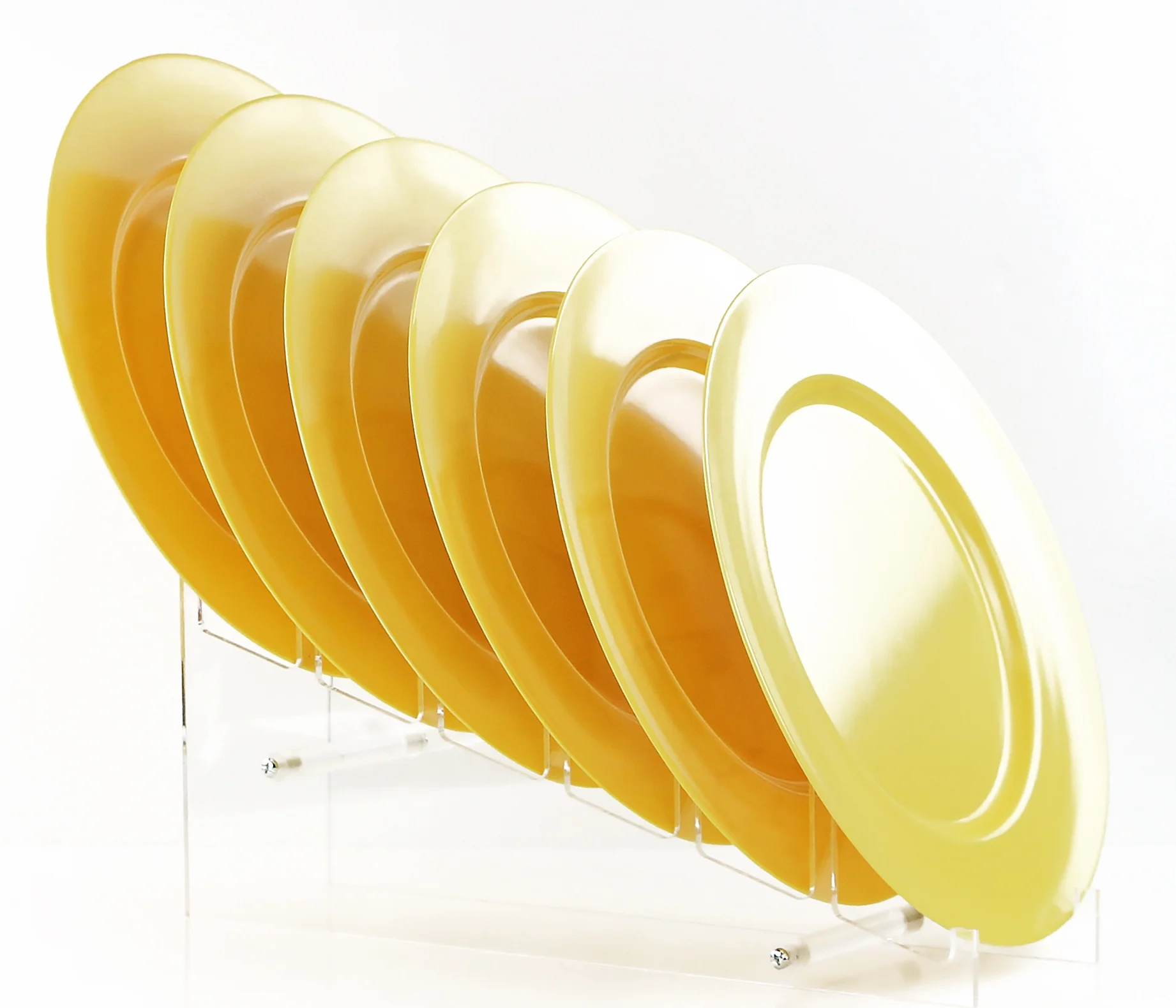 Calypso Basics, 6pc Melamine Dinner Plate Set, Lemon