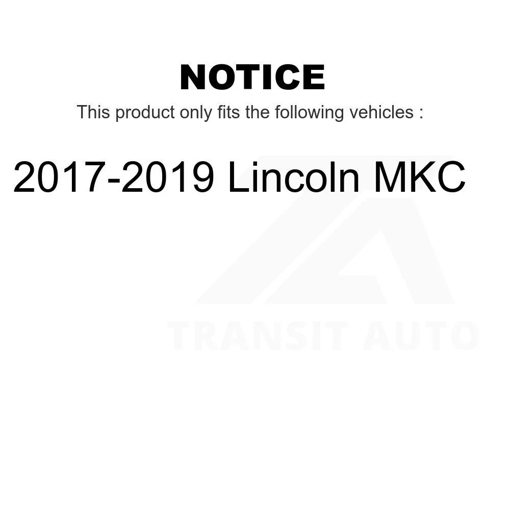 Transit Auto - Front Wheel Bearing And Tie Rod End Kit For 2017-2019 Lincoln MKC K7T-100146