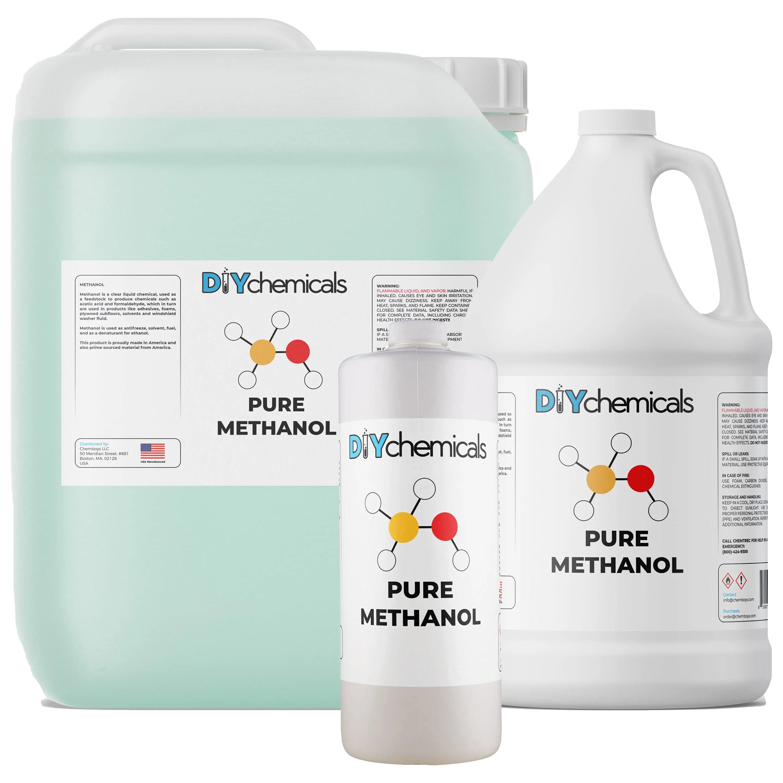 DIYChemicals | Methanol Industrial Grade | 55 Gallon Drum