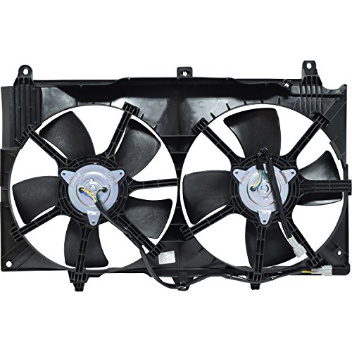 Dual Radiator and Condenser Fan Assembly -- Radiator-Condenser Fan Assy Fits select: 2003-2006 INFINITI G35, 2003-2006 NISSAN 350Z
