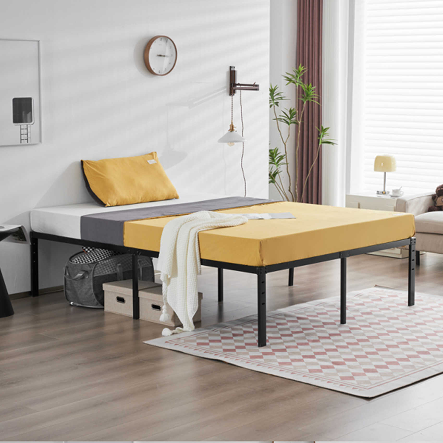 Dinling 195.5*142.2*45.7cm Bed Height 18