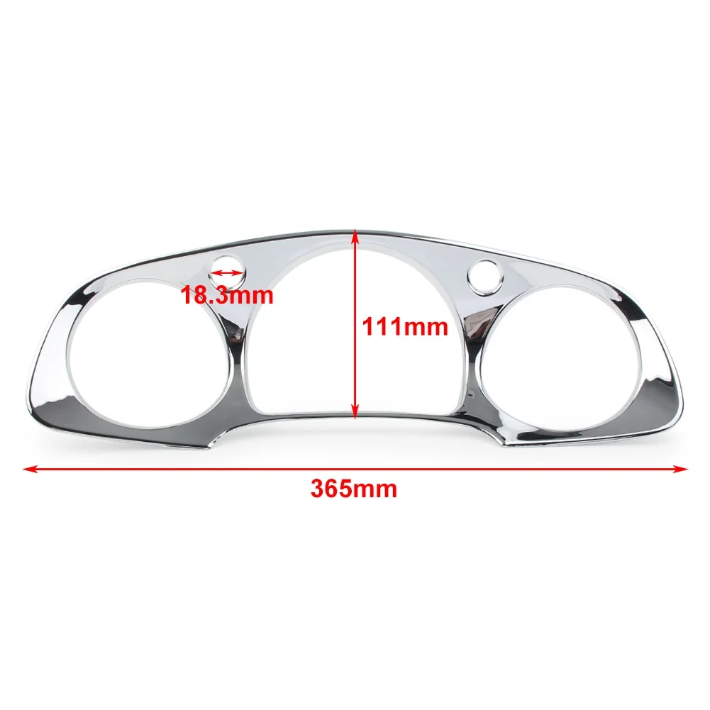 ZS ABS Chrome Instrument Panel Accent Cover Trim For Honda Goldwing GL1800 2001-2005