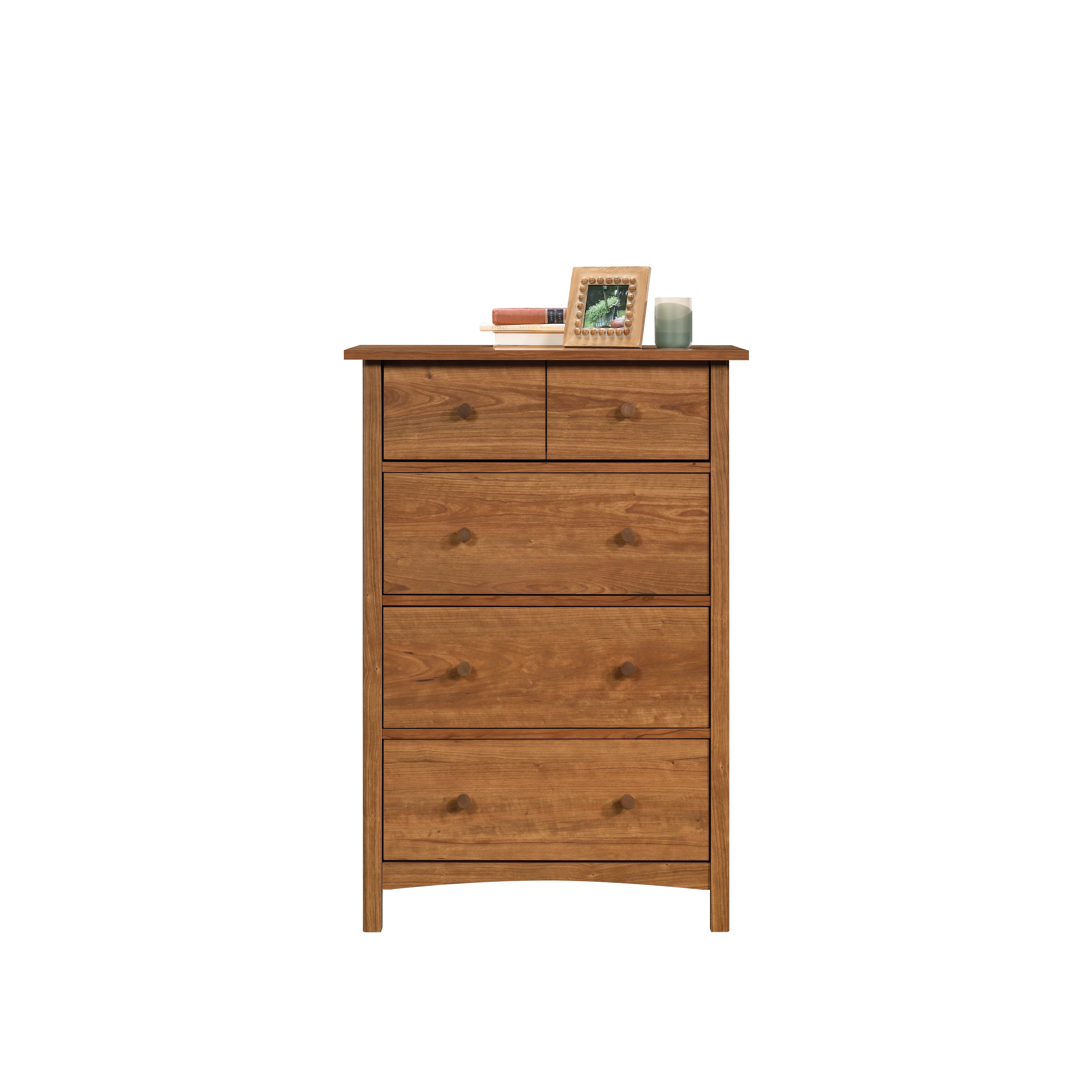Sauder Union Plain 4-Drawer Dresser, Prairie Cherry Finish