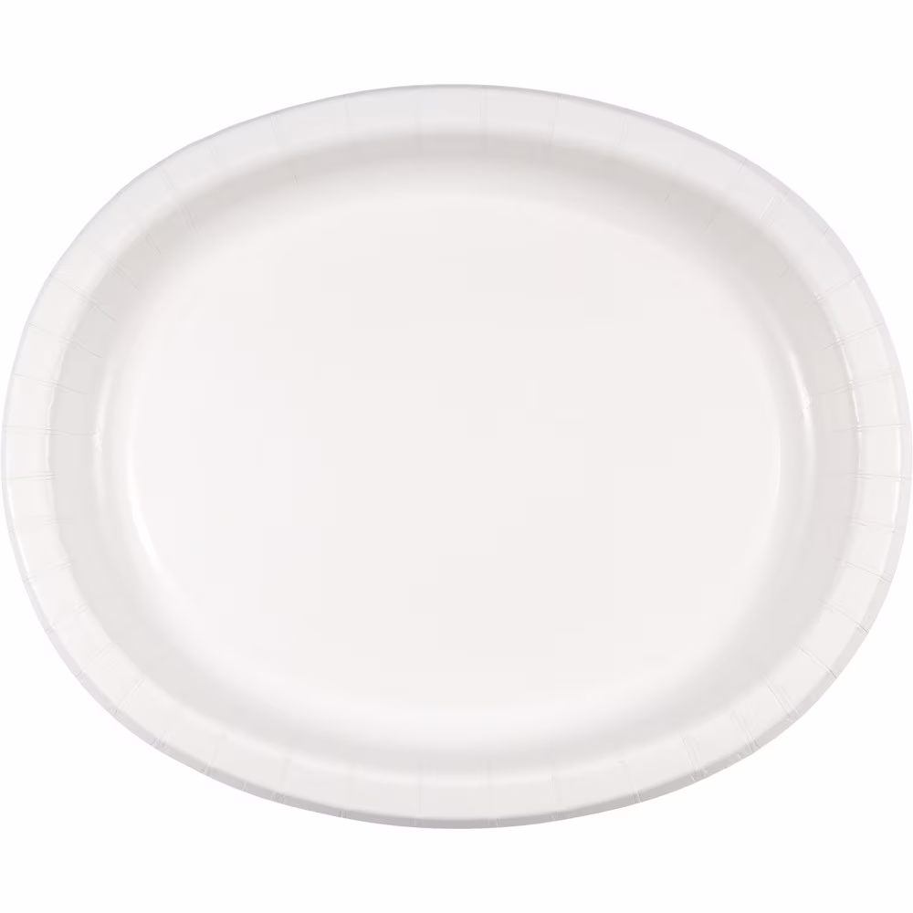 Party Central Pack of 96 White Disposable Paper Party Banquet Dinner Plates 12
