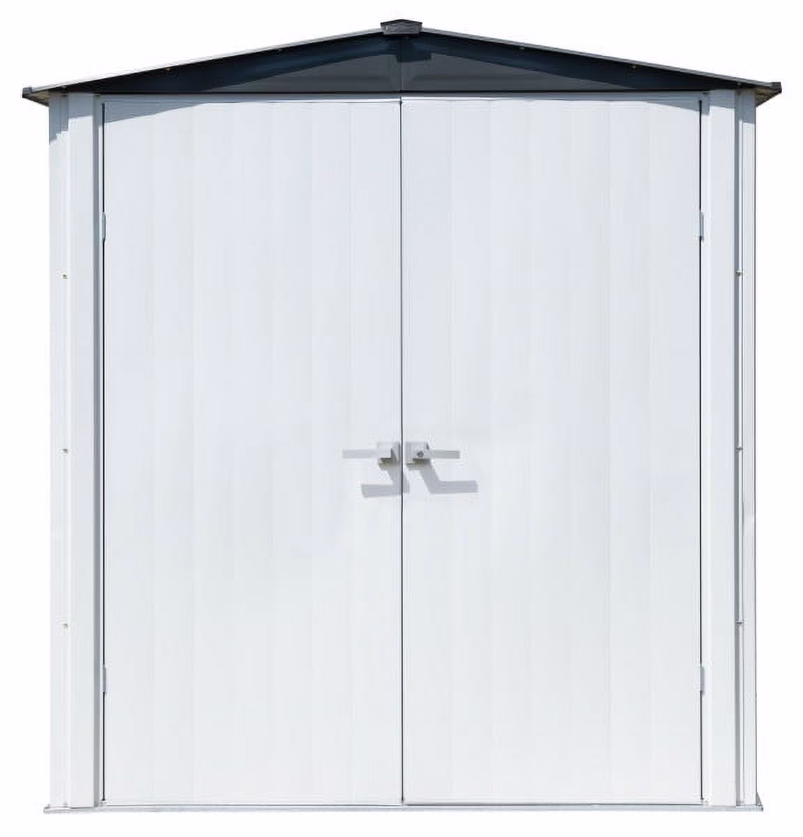 Spacemaker PS63 Patio Steel Storage Shed 6 ft. x 3 ft. x 6.5 ft. Gray/Anthracite - PS63