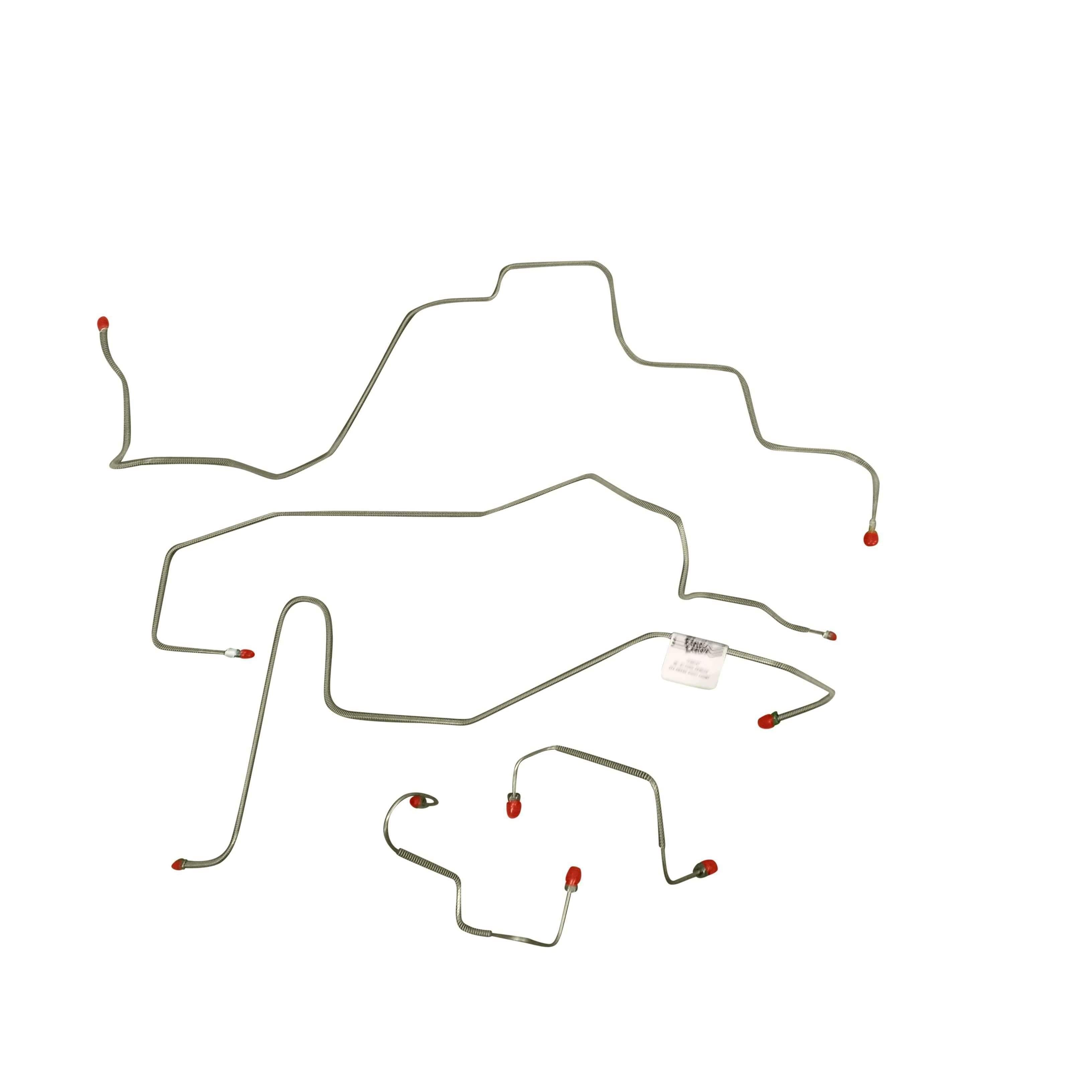98-01 Ranger; Front Brake Line Kit; Stainless-TKT9842SS