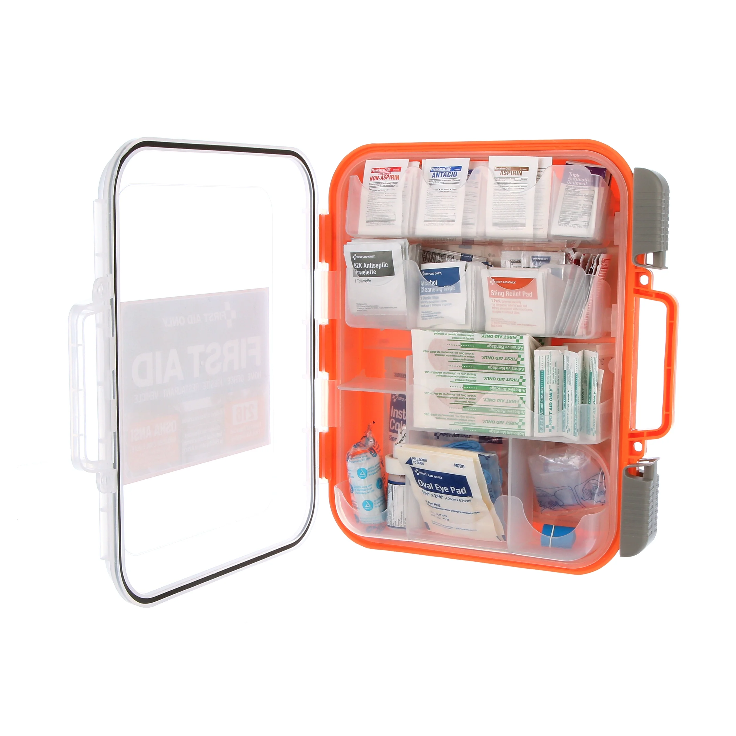 First Aid Only Inc 91064 Ansi Class A Bulk First Aid Kit, 210 Pieces, Plastic Case
