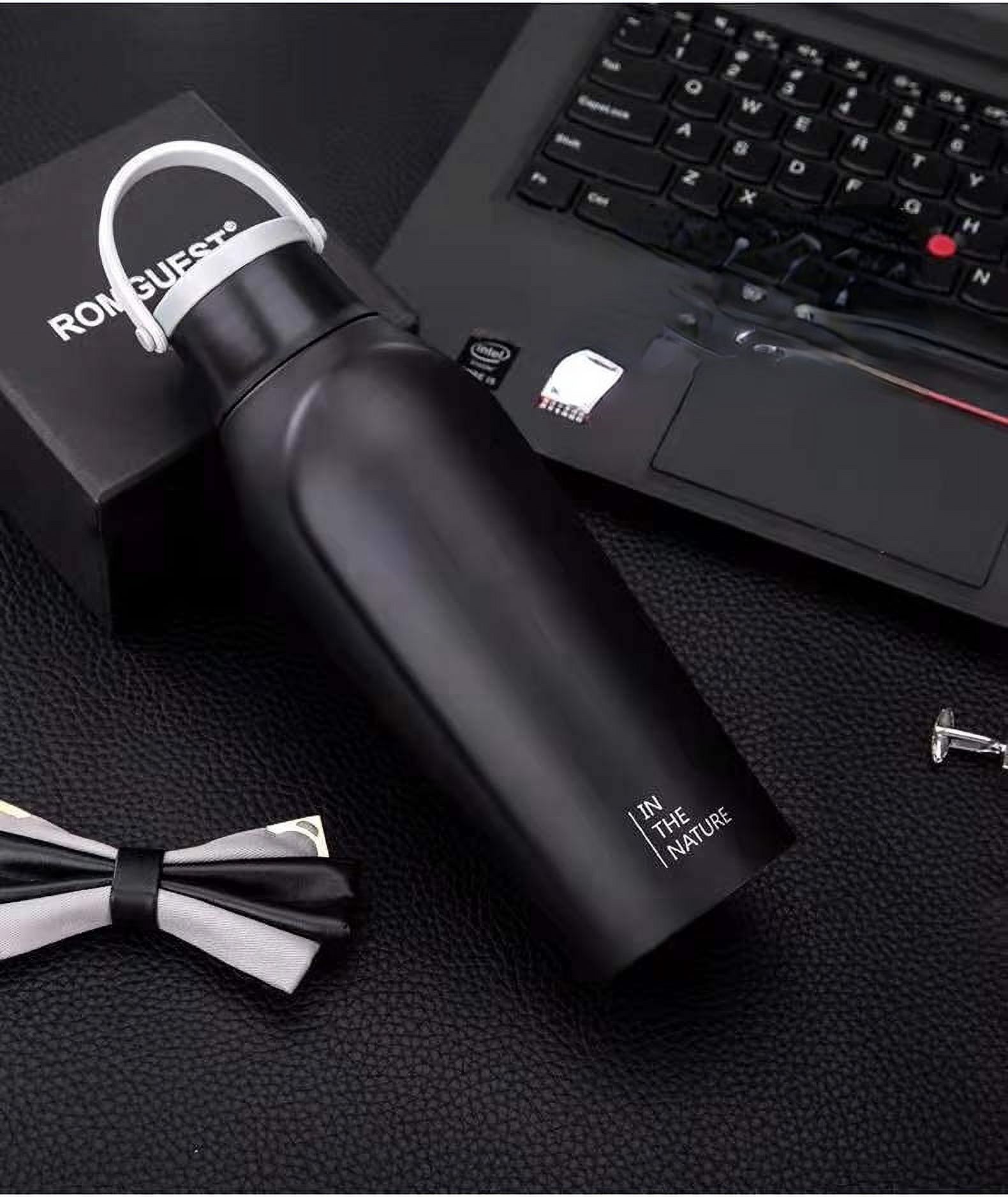 Insulated Filter Water Bottle Reusable, Stainless Steel Metal, Glacier, 13.5oz