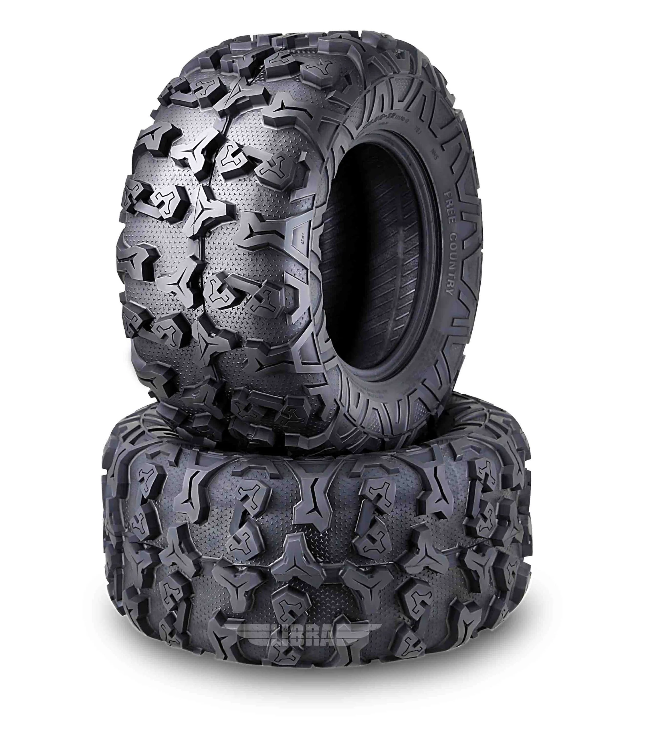 (2) Premium FREE COUNTRY 8PR ATV/UTV Tires 25x11x12 fit 04 Bombardier QUEST 500/650