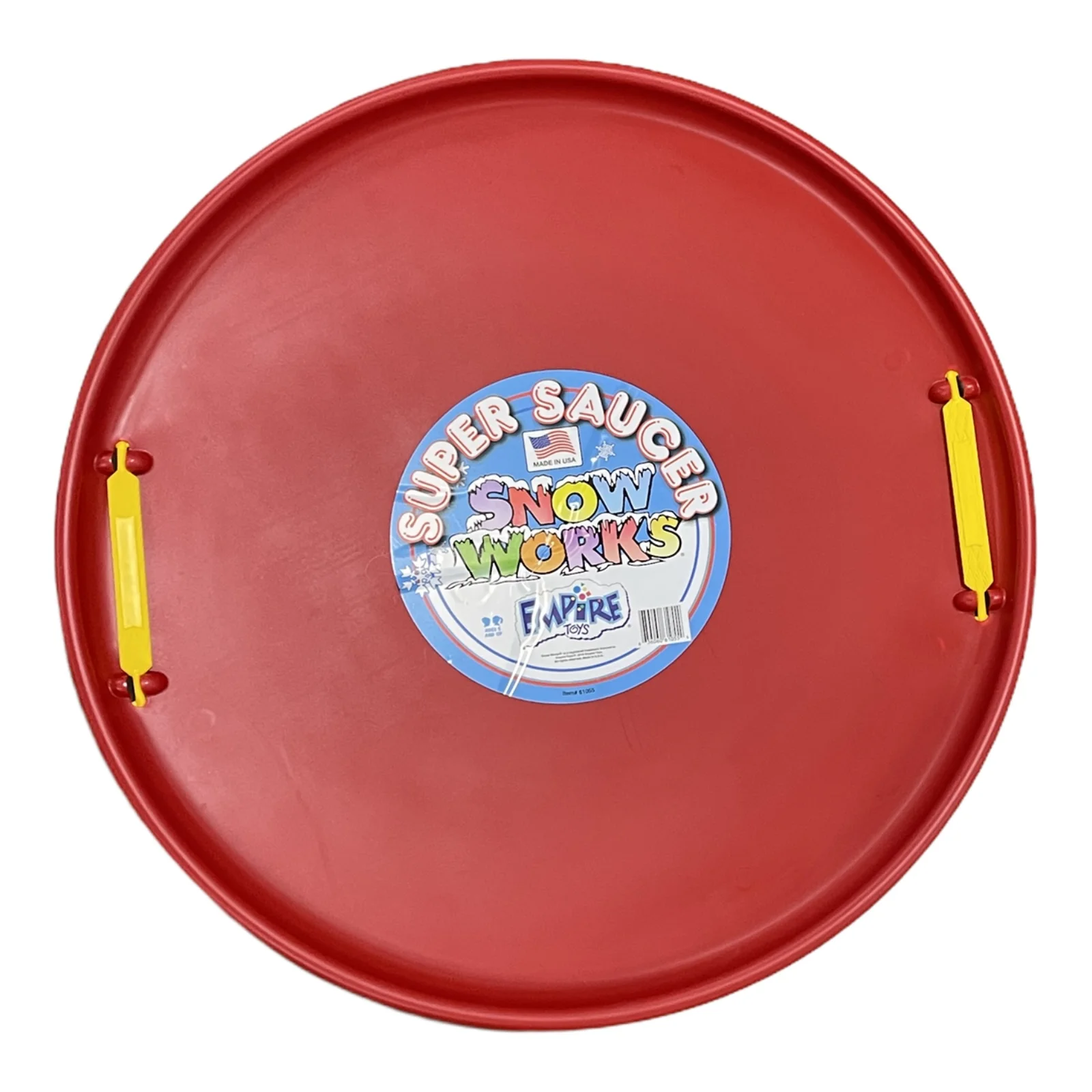 Super Saucer 28 Inch Round Snow Sled | Red