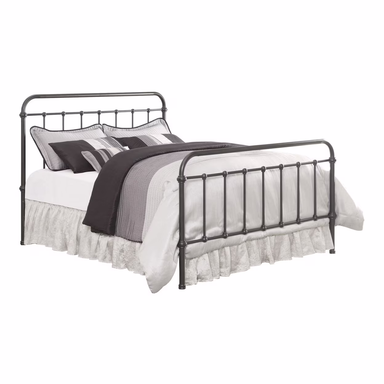 Livingston Twin Panel Metal Bed Dark Bronze