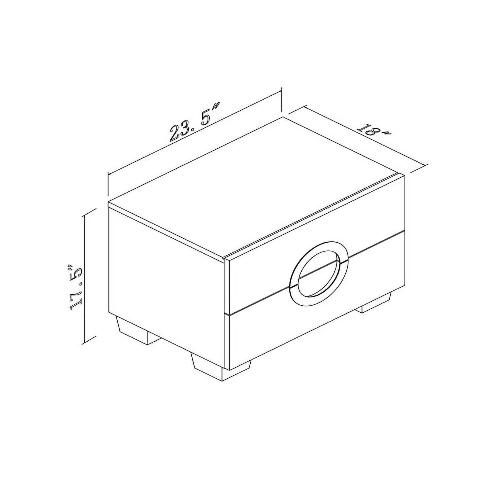 Titan Furnishings Rita 4-Piece Wood Eastern King Bedroom Set in Gray