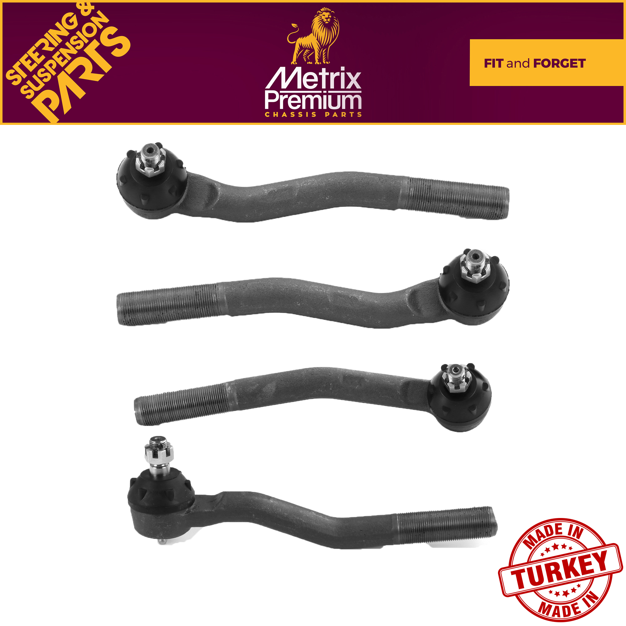 4pcs Front Inner and Outer Tie Rod End Fits 1999-2004 Jeep Grand Cherokee