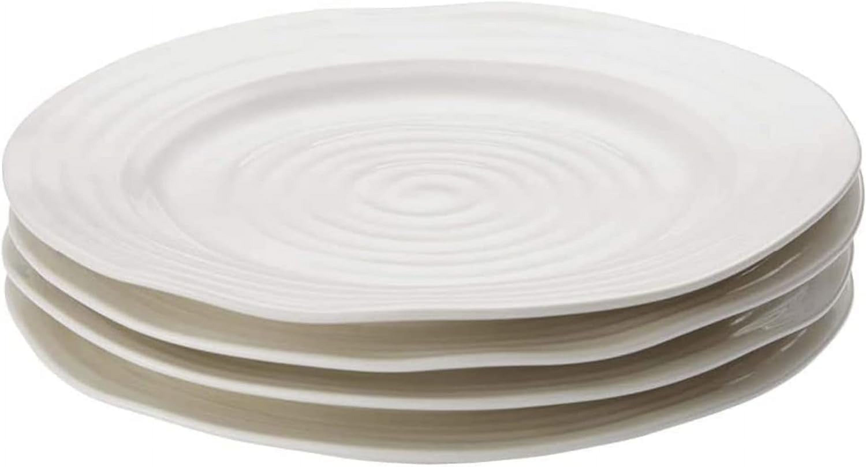 Sophie Conran White Salad Plates | Set Of 4 | Dinner, Pasta, And Appetizer Plates | 8 Inch | Made From Porcelain | Microwave And Dishwasher Safe