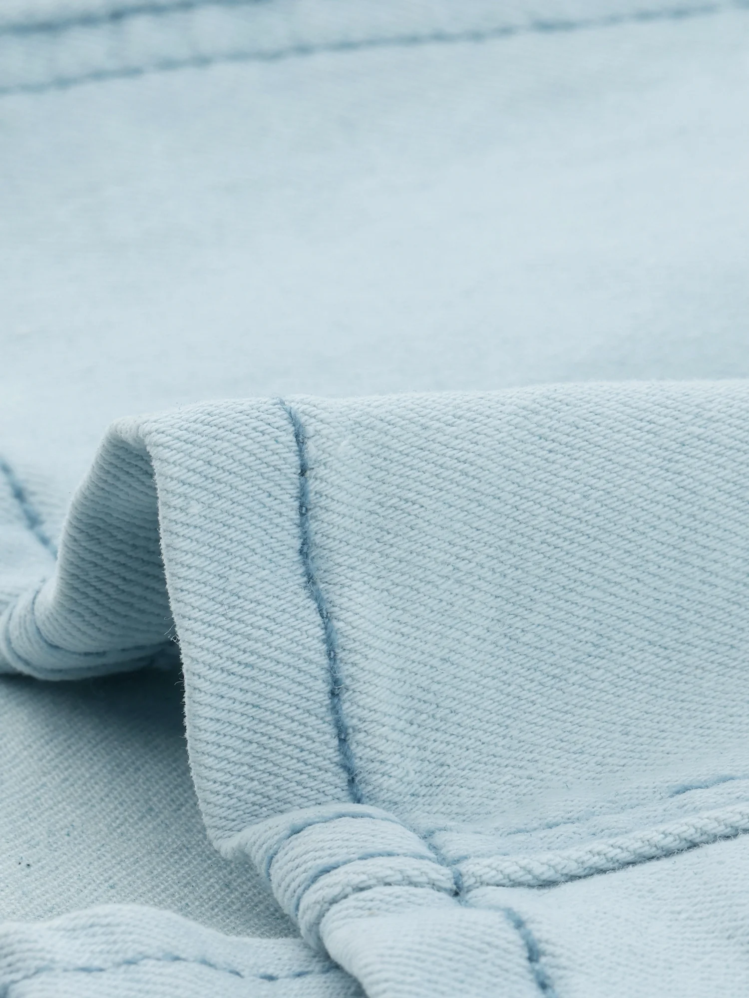 Unique Bargains Women's Lapel Jeans Blazer Long Sleeve Denim Jacket w Pockets XS Light Blue