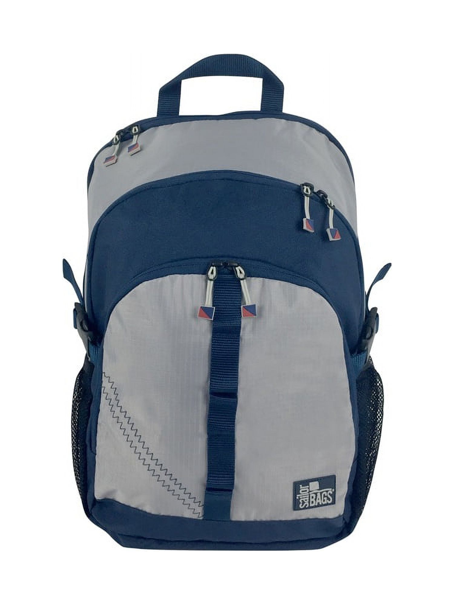 Silver Spinnaker Daypack, silver w/blue trim