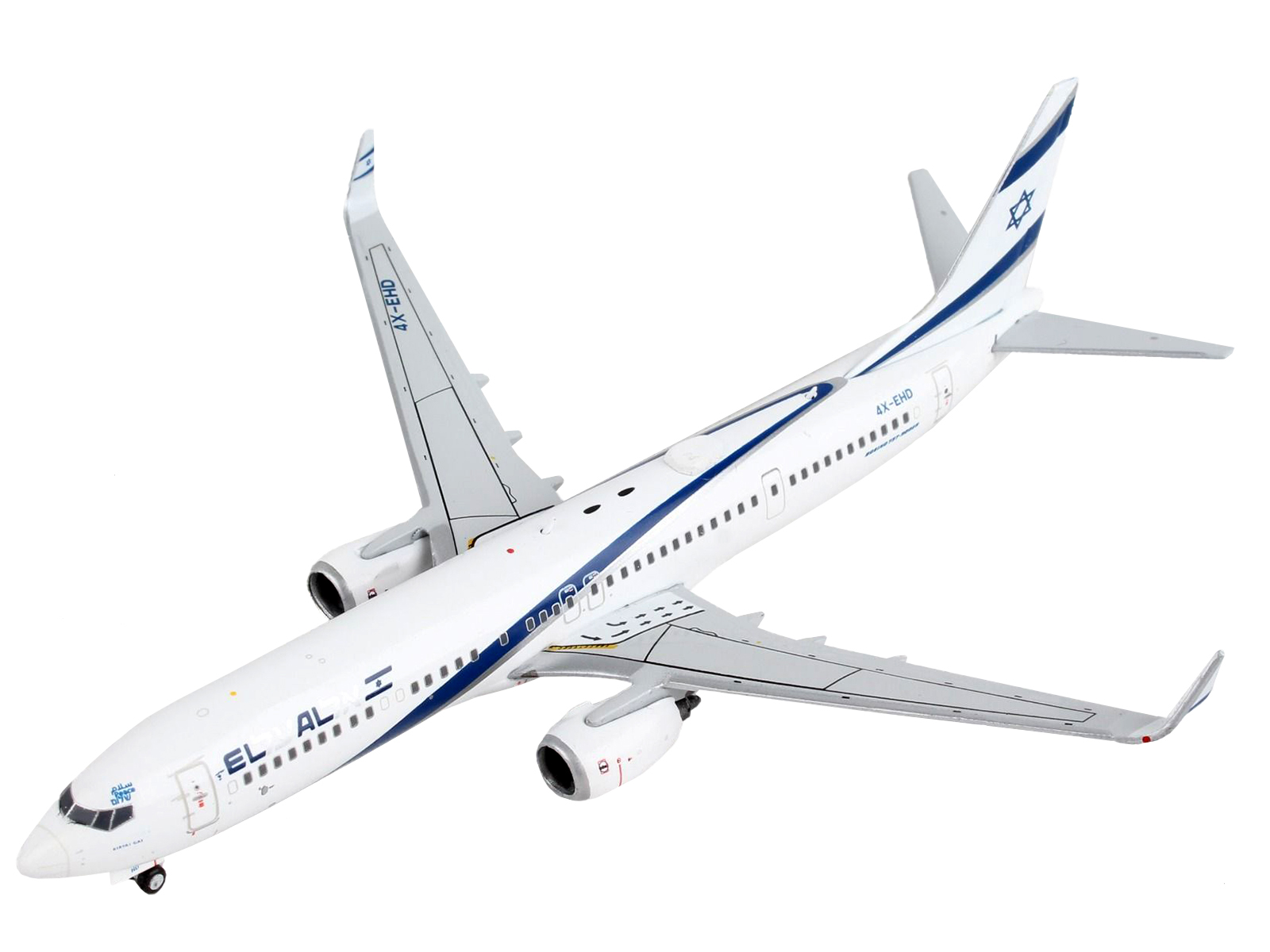 Gemini Jets GJ1956 1-400 Scale No.4X-Ehd Reg El Al 737-900ER Model Airplane