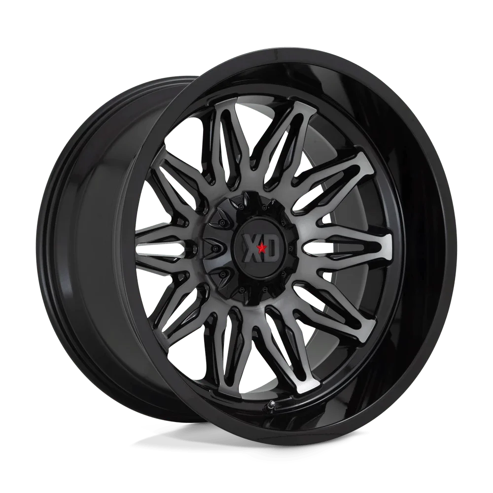 XD Aluminum Rim XD859 GUNNER 22X10in Gloss Black Machined with Gray Tint Finish, XD85922035418N