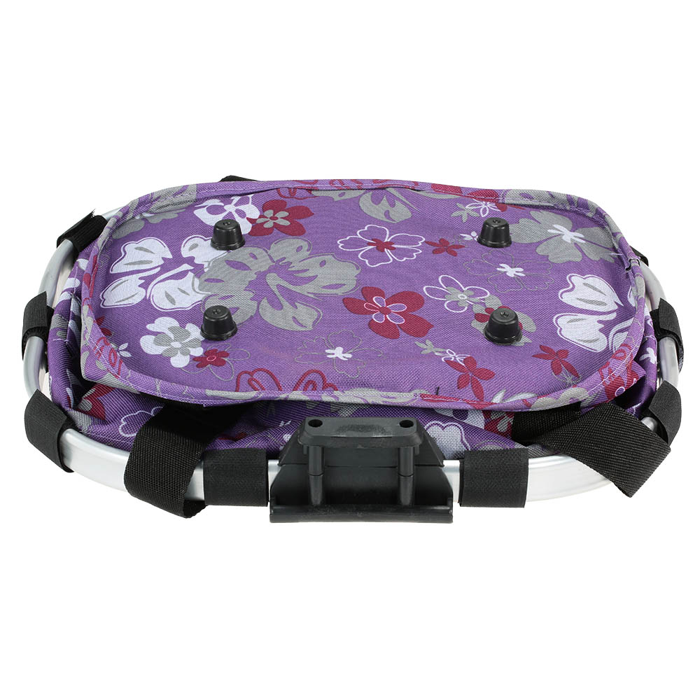 Bicycle Bike Detachable Cycle Front Canvas Basket Carrier Bag Pet Carrier Aluminum Alloy Frame Pet Carrier