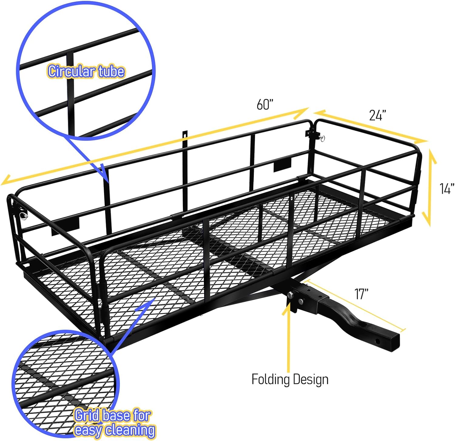 DIQIN Trail Hitch Cargo Carrier 60