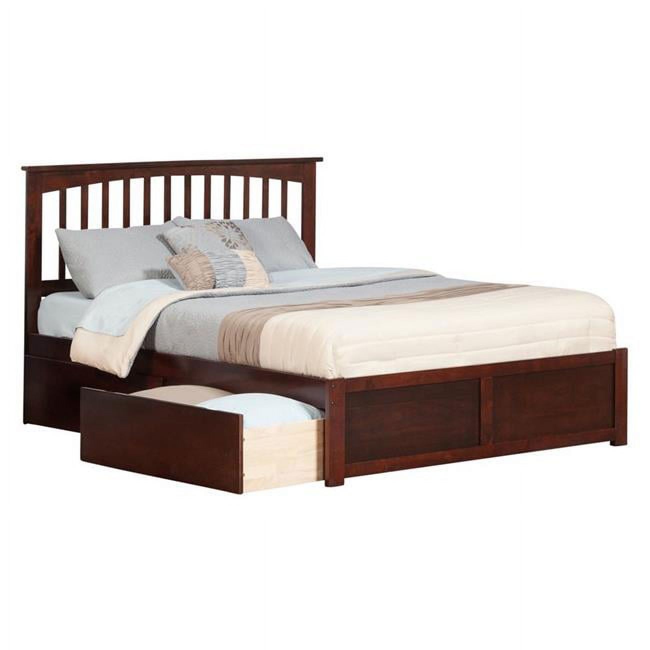 Atlantic Furniture AR8626031 Madison Bed with Match Footboard - Espresso, Twin Size