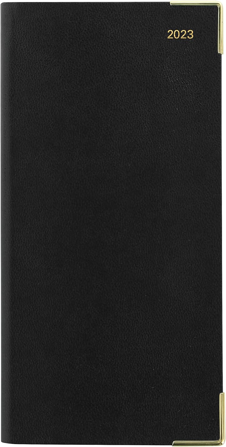 Of London 12S Daily Planner, Day Per Page, Classic Slim Month Per Page, 13 Months Jan 2023 - Jan 2024, Landscape Diary 2023 6 5/8