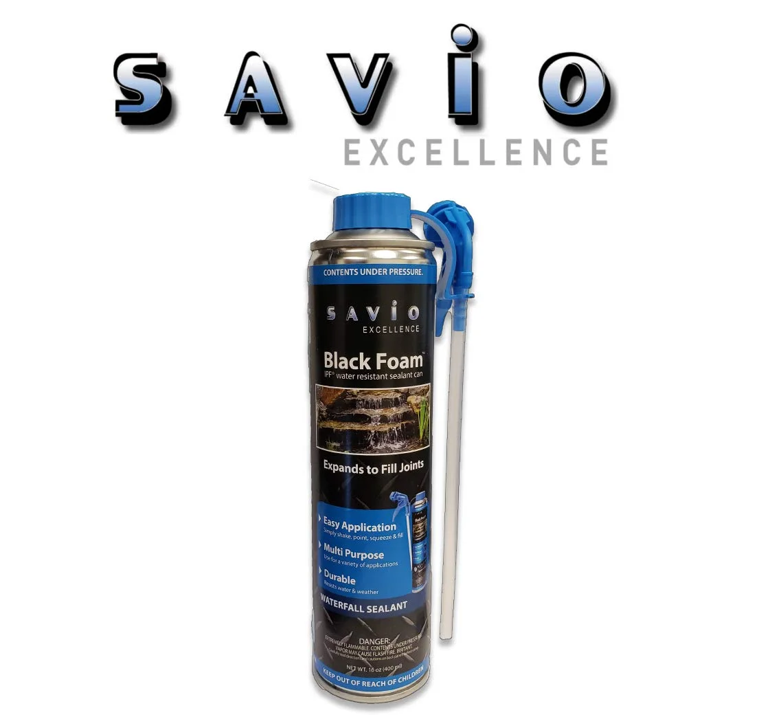 Savio 16 oz. Black Foam with Straw Applicator - BF