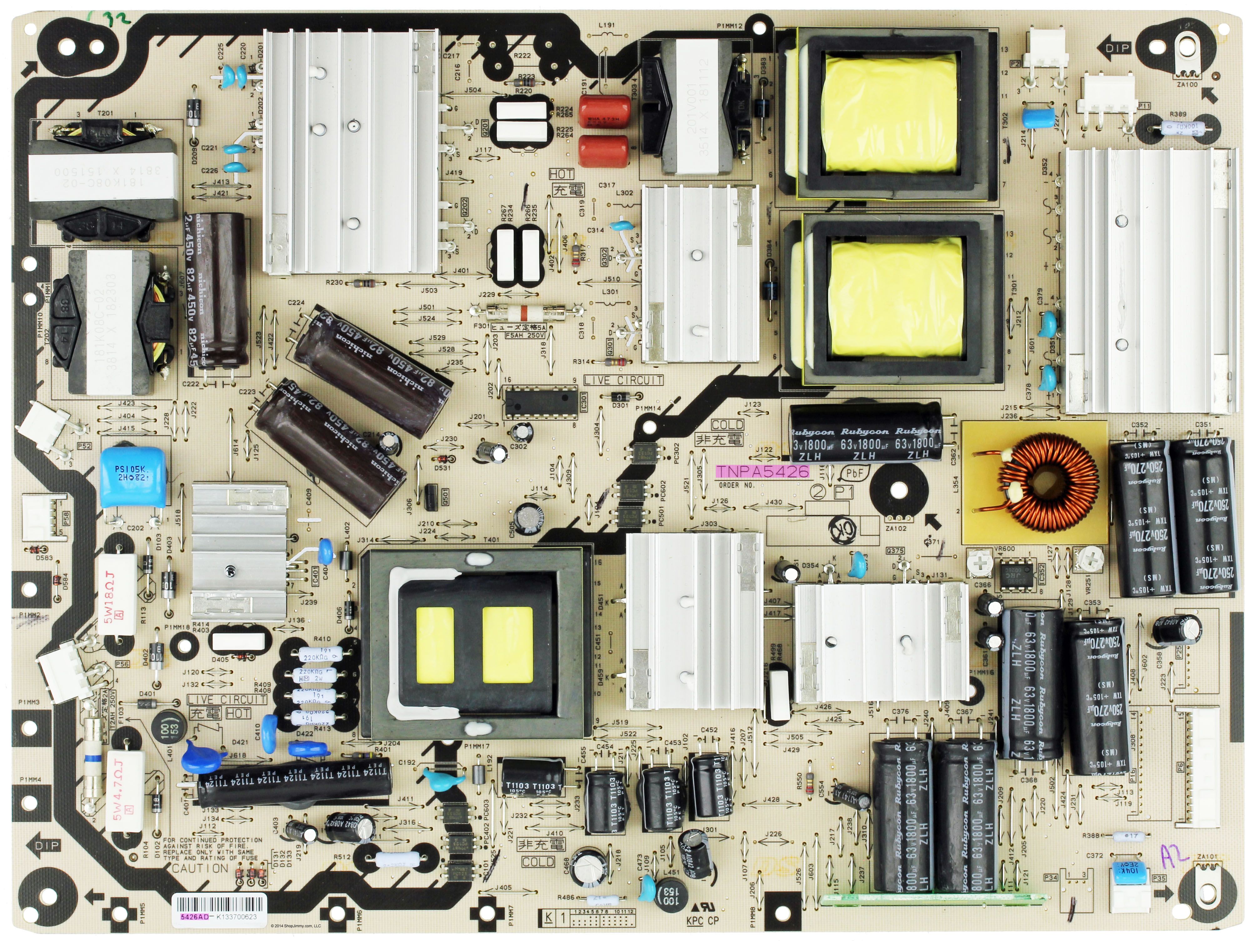 Panasonic TNPA5426AD P Board for TC-P50GT30