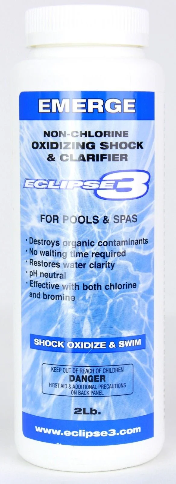 Eclipse 3 Emerge 2 lb Chlorine-Free Oxidizing Swimming Pool Shock & Clarifier 4 Pack