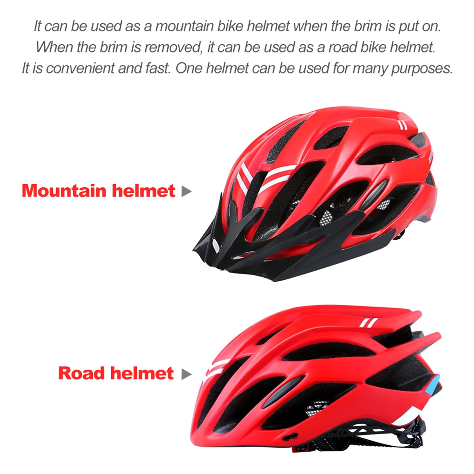 Dcenta Bike Helmet, Comfortable Lightweight Breathable, Mountain Safety Protection for Mens Womens