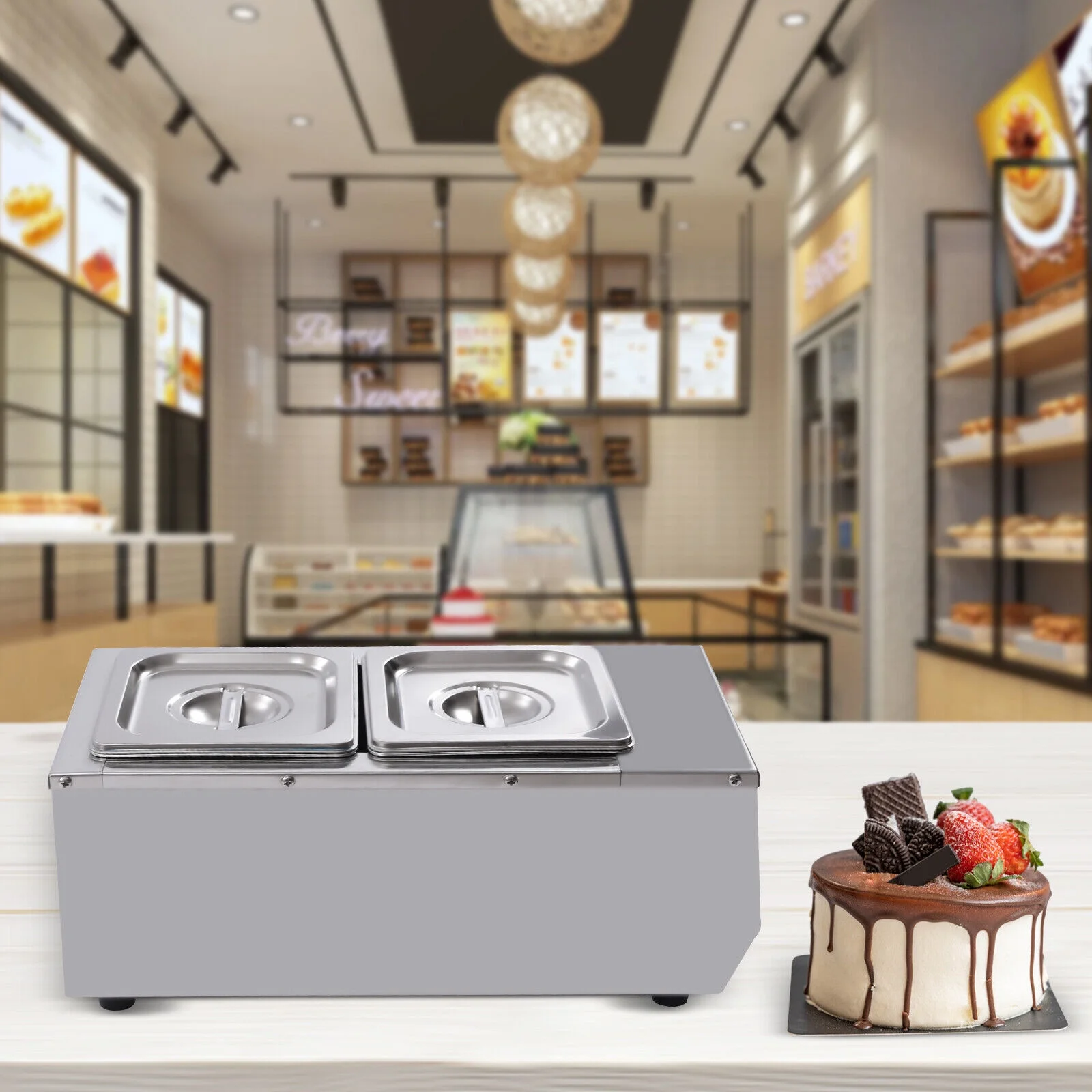 6L Chocolate Tempering Machine Electric Melting Pots Stainless Steel Food Warmer