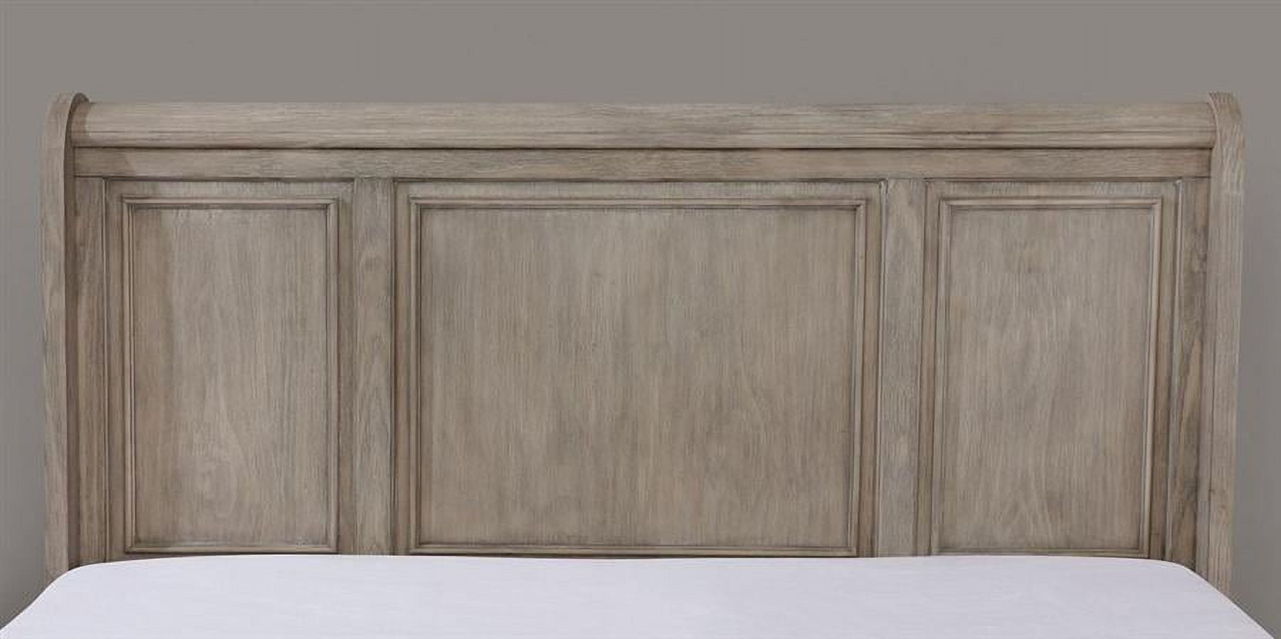 Transitional Gray Solid Wood King Bedroom Set 6pcs FOA CM7568 Wells