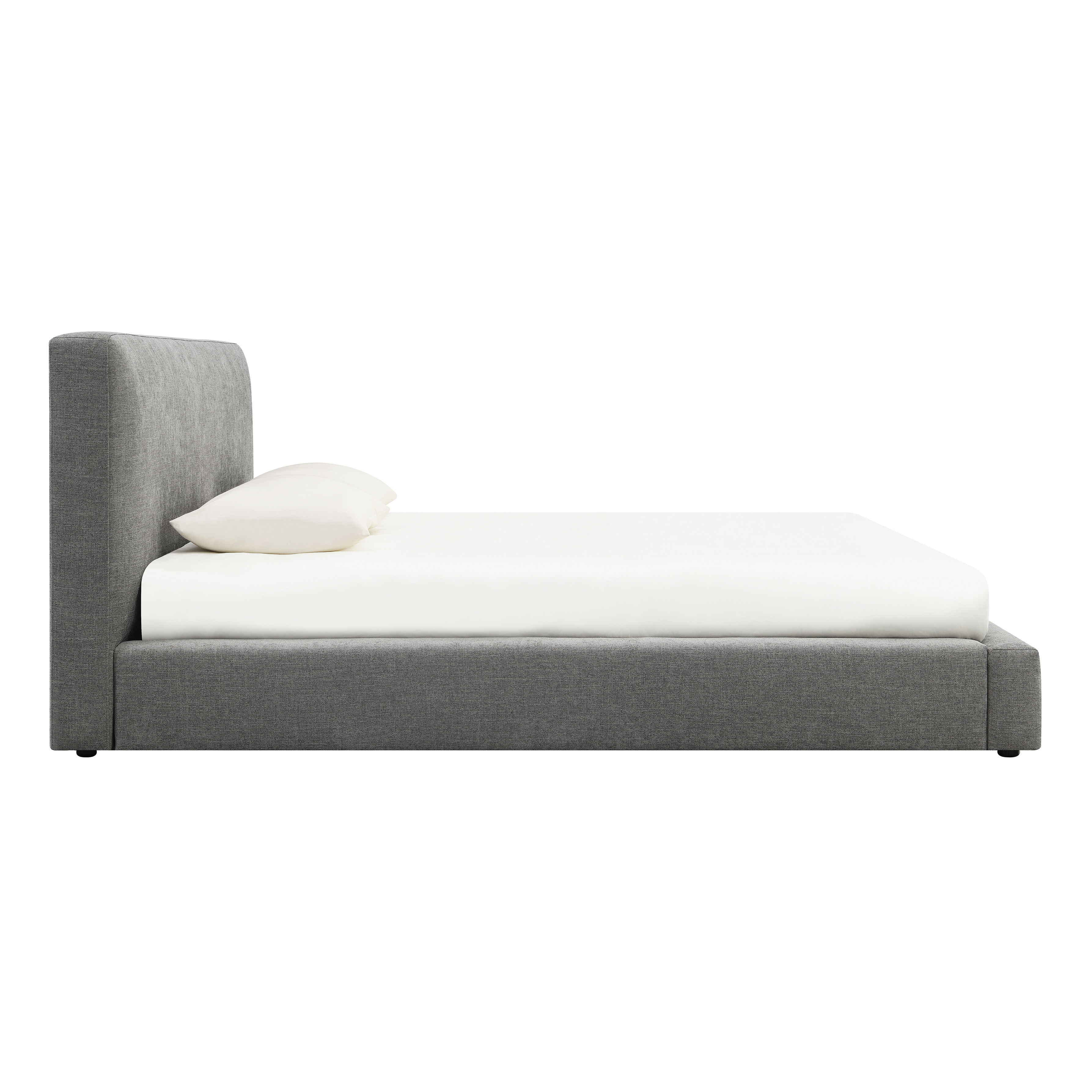 Devon & Claire Luxury Upholstered King Bed, Gray
