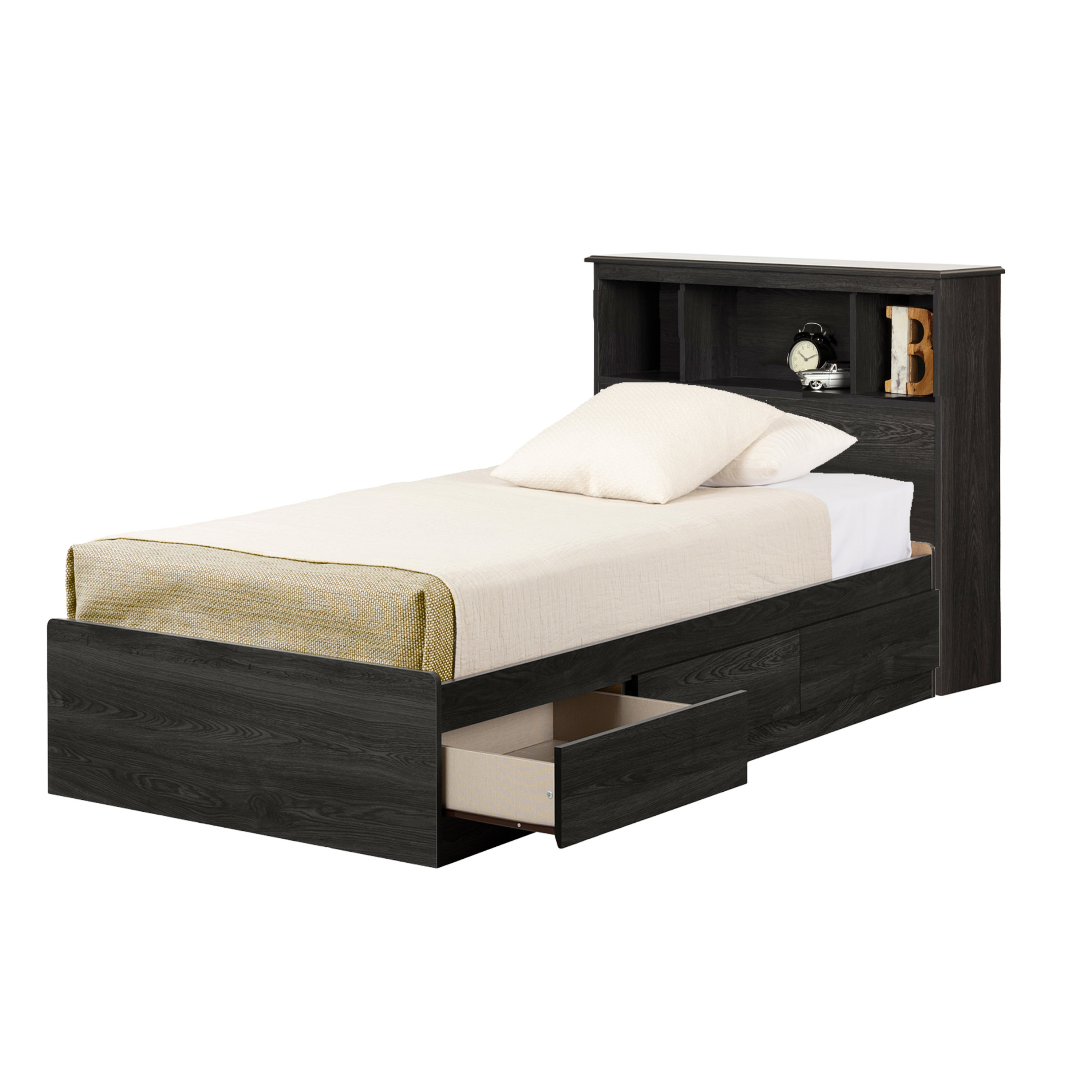 South Shore Tassio, Farmhouse Bed, Twin Gray