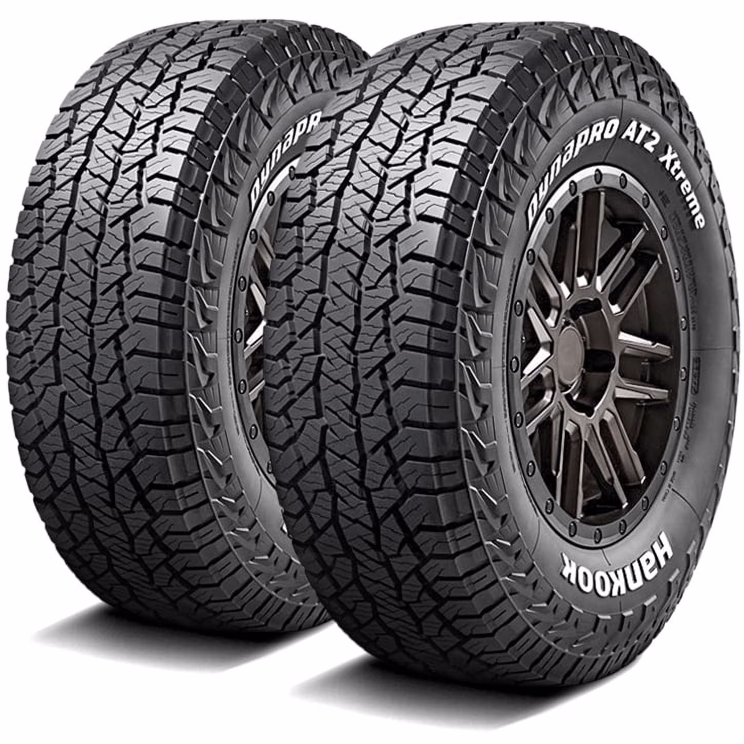 Pair of 2 (TWO) Hankook Dynapro AT2 Xtreme 235/75R15 109T XL AT A/T All Terrain Tires Fits: 1995-99 Chevrolet Tahoe LT, 1999 Chevrolet Silverado 1500 Base