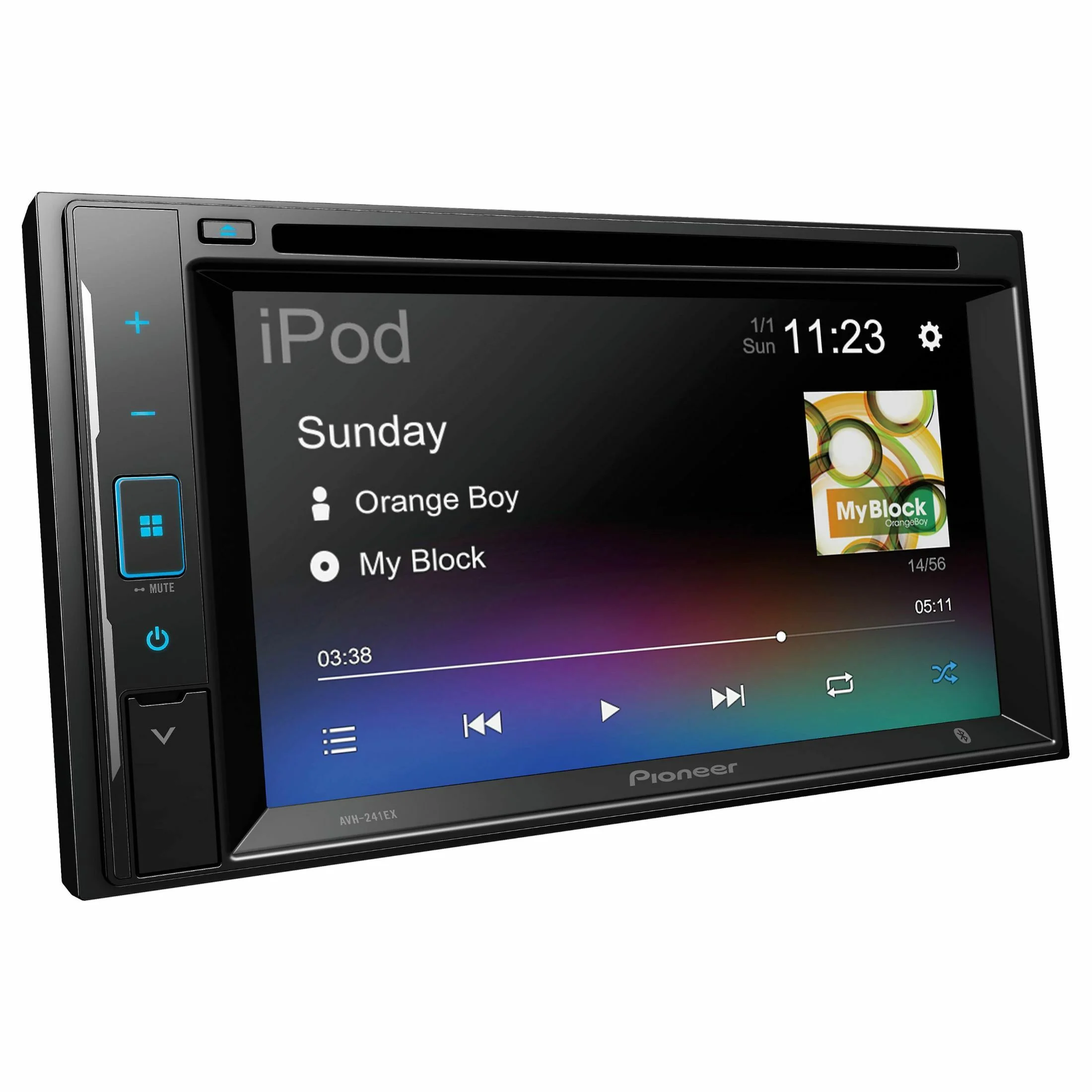 Pioneer 6.2  inch Resistive Touchscreen Back Up Camera Ready - DVD Receiver - Black