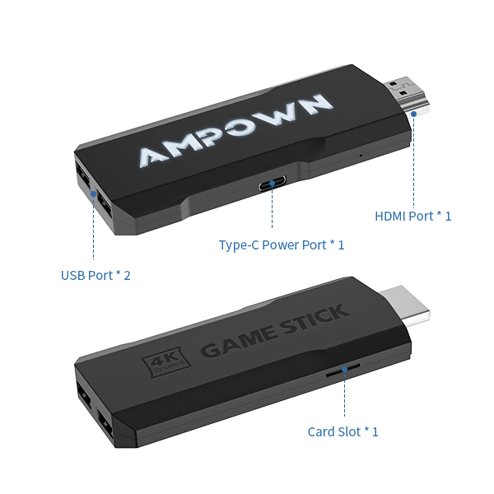 Dadypet Game Console,Video Console 4k Built-in 70000 Console 70000 Stick 70000 two Wireless Yabuy Stick Built-in Console TF Built-in Console Yabuy Stick two Wireless 40+